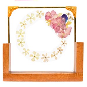 Pink Narium Oleander Round Vinca with Orchid and Zipsy Customizable Table Top 8*8