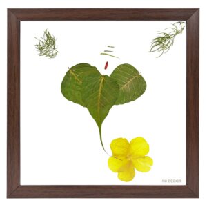 Lord Ganesha WIth Yellow Rose Wall Frame 8*8