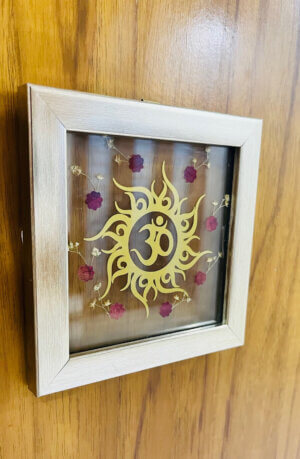 OM WIth Red Roses Wall Frame 4*4
